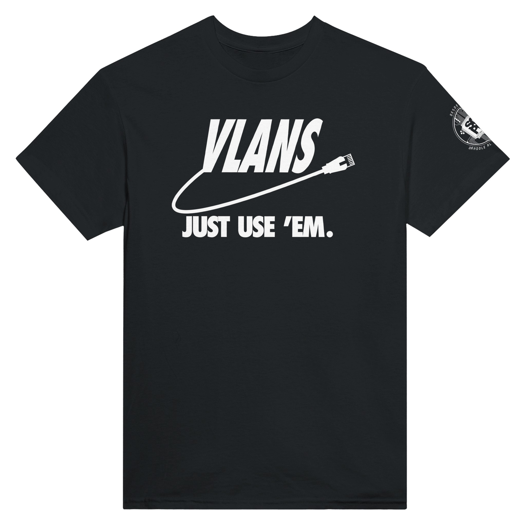 Vlans Negro - Texto Blanco